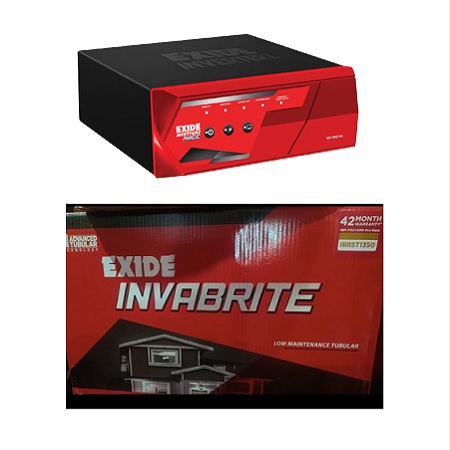 Inverterz Magic 1125 Home UPS and Exide InvaBrite Tubular IBRST1350